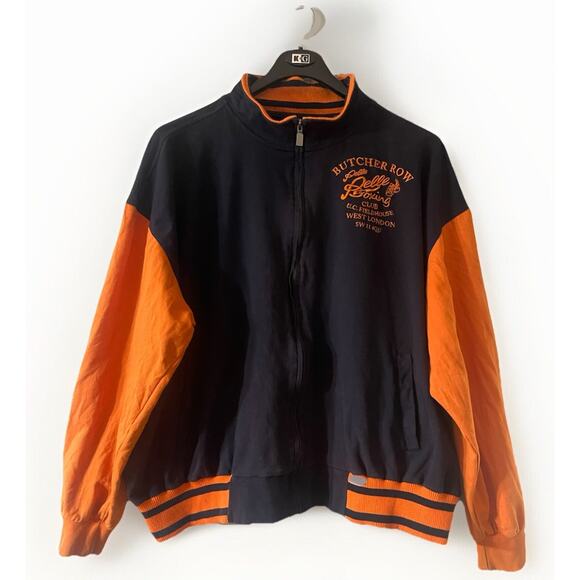 RARE Pelle Pelle Butcher Row Boxing Club Varsity Jacket Size 4XL Embroidered